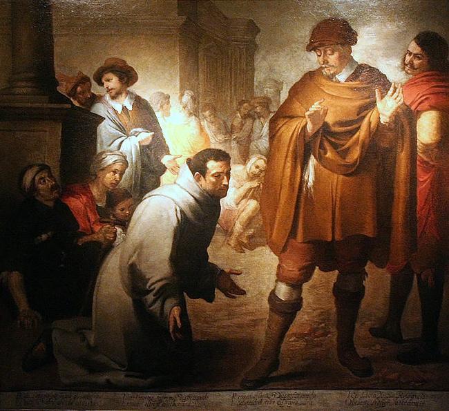 Bartolome Esteban Murillo San Salvador de Horta et l Inquisiteur d Aragon oil painting image